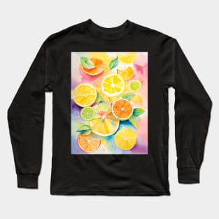 Fresh Citrus Slices Long Sleeve T-Shirt